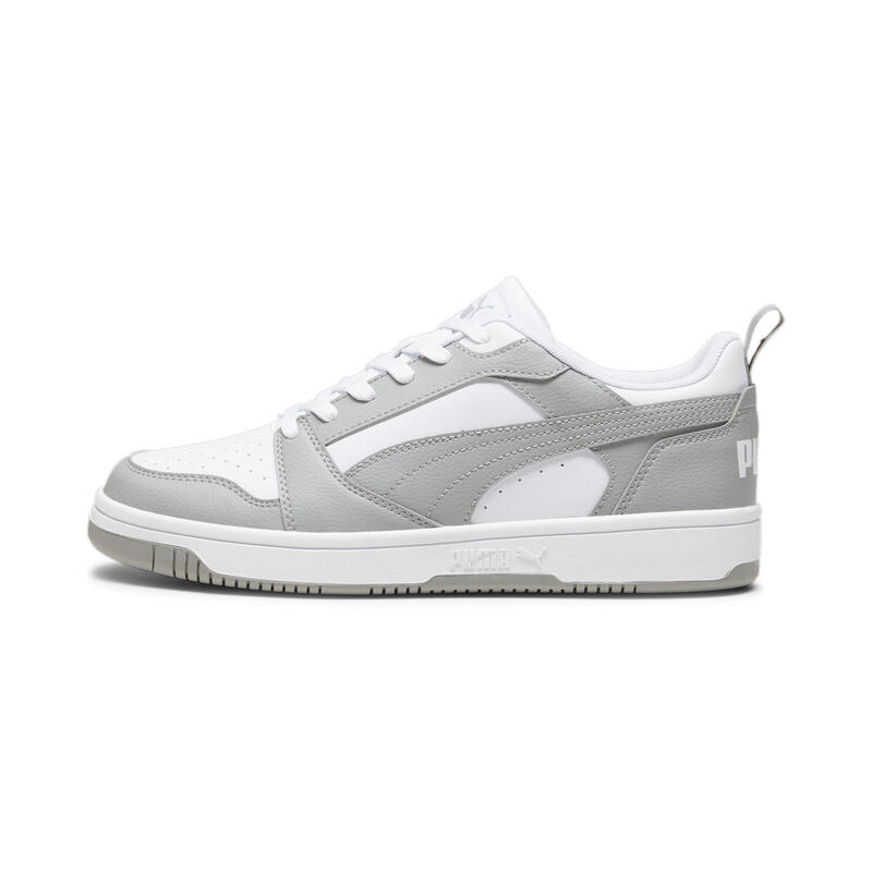 Rebound V6 Low Sneakers Erwachsene PUMA White Concrete Gray