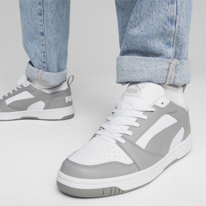 Sneakers Rebound V6 Low PUMA White Concrete Gray