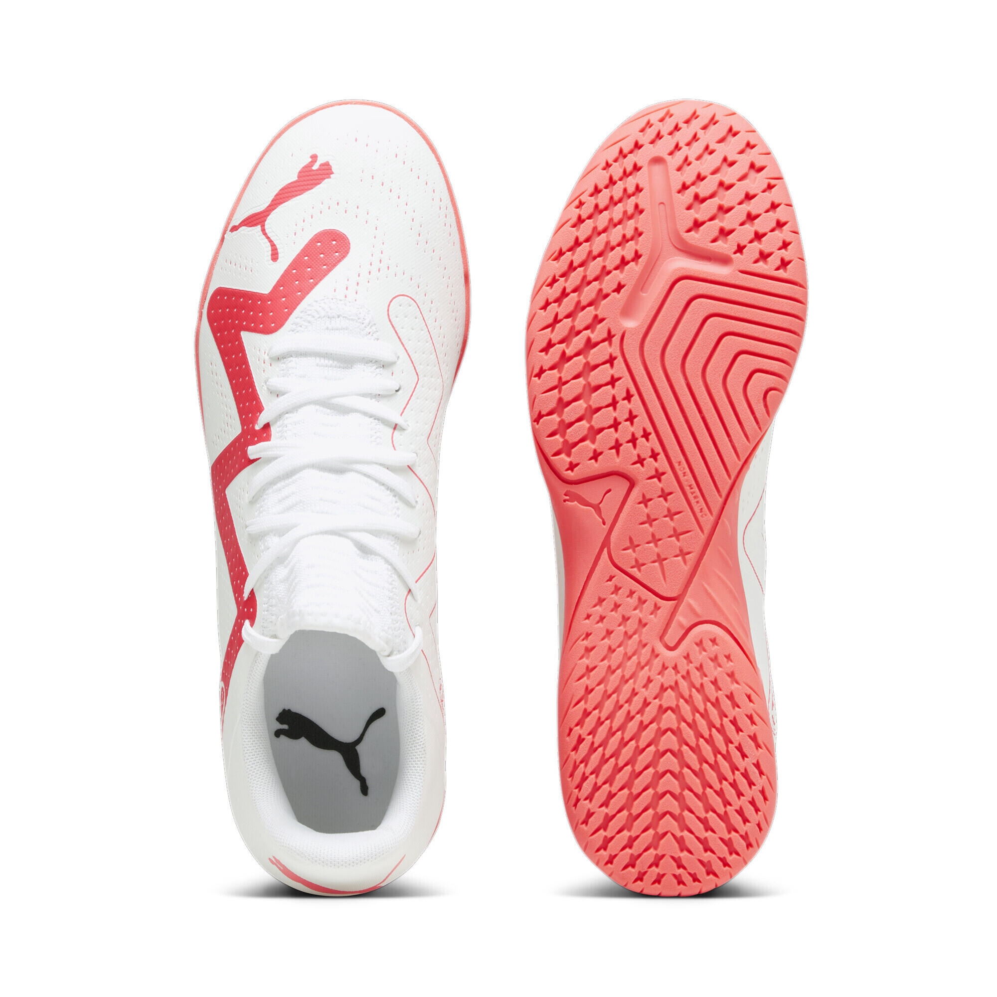 Chaussures de futsal FUTURE PLAY IT PUMA White Fire Orchid Red 6/7