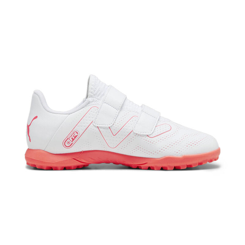 Scarpe da calcio FUTURE PLAY TT da ragazzi PUMA White Fire Orchid Red