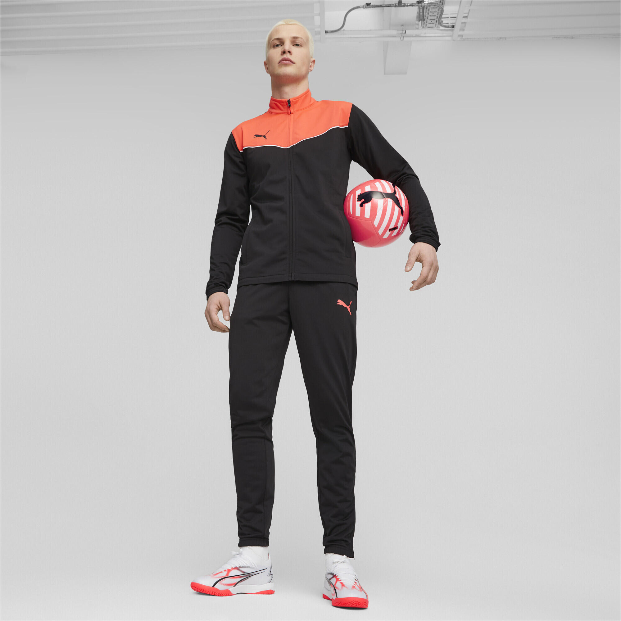 Scarpe da calcio ULTRA MATCH IT da uomo PUMA White Black Fire Orchid Red 3/7