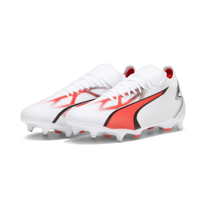 Chaussures de football ULTRA MATCH MxSG PUMA White Black Fire Orchid Red