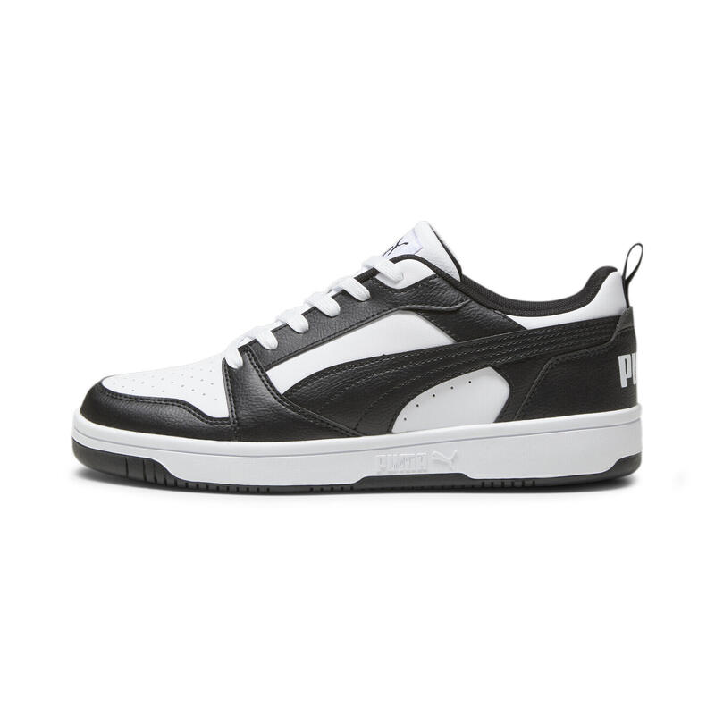 Încălțăminte mers bărbați design sportiv Rebound V6 Low, negru PUMA