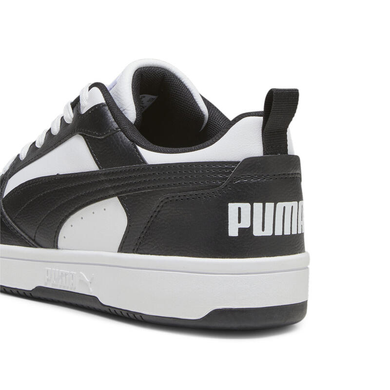 Încălțăminte mers bărbați design sportiv Rebound V6 Low, negru PUMA
