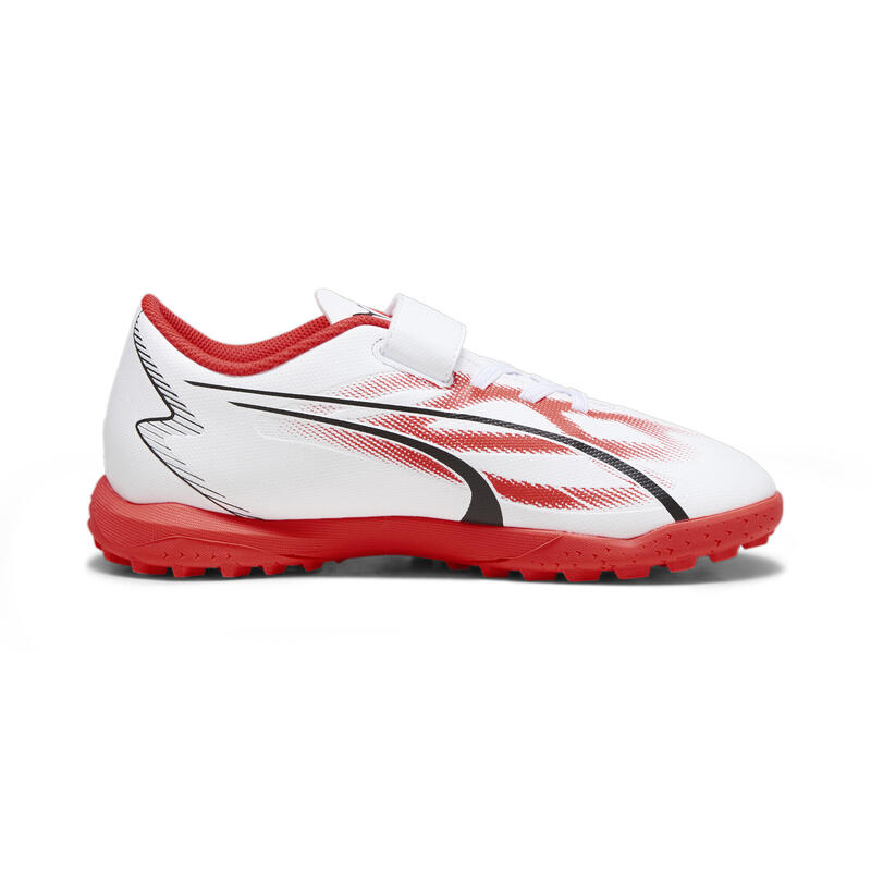 ULTRA PLAY TT voetbalschoenen voor jongeren PUMA White Black Fire Orchid Red