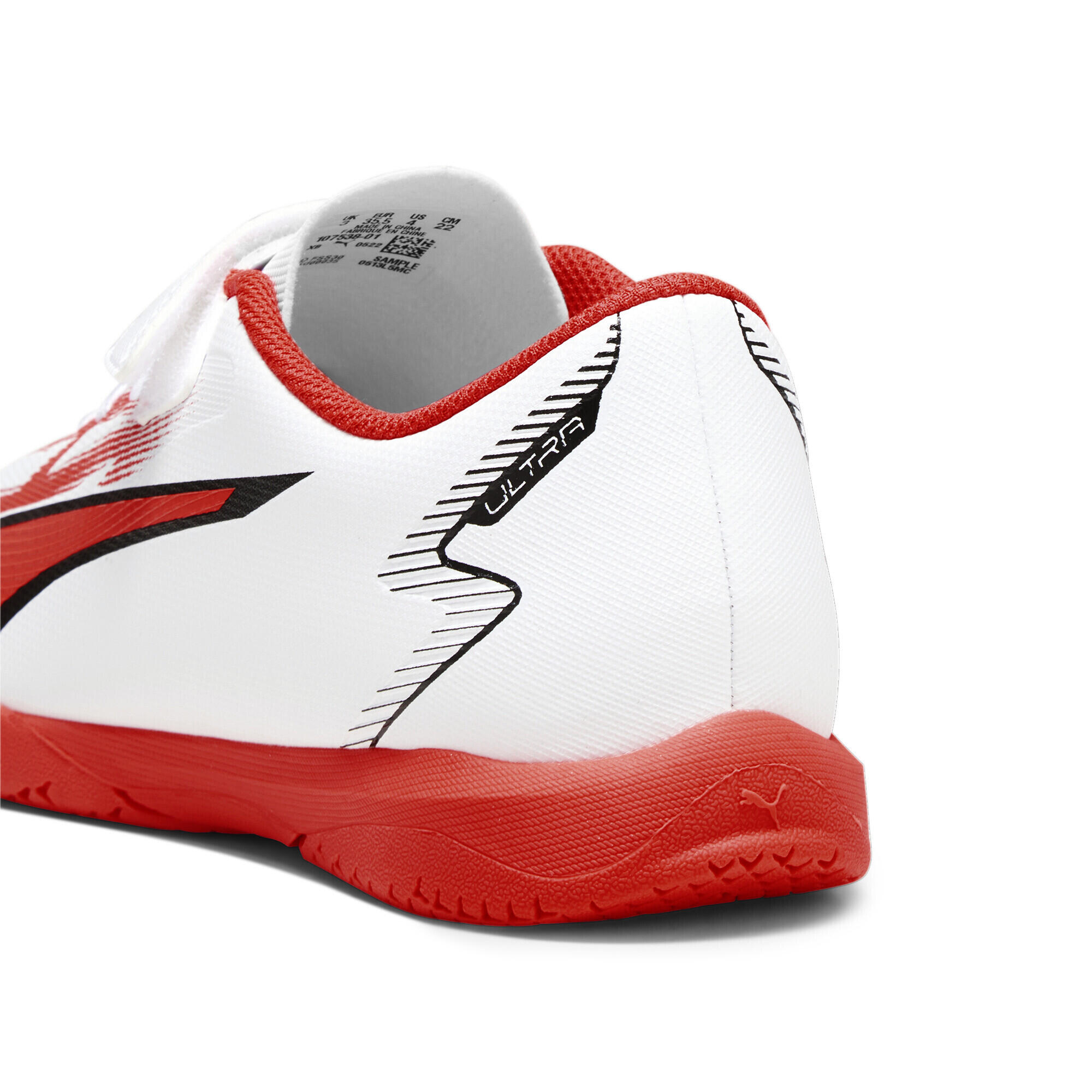 Sapatos de futebol Puma Jr Ultra - Branco/Preto/Orquídea 29 2/6