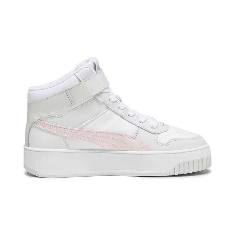 Carina Street halfhoge sneakers voor dames PUMA White Frosty Pink Feather Gray