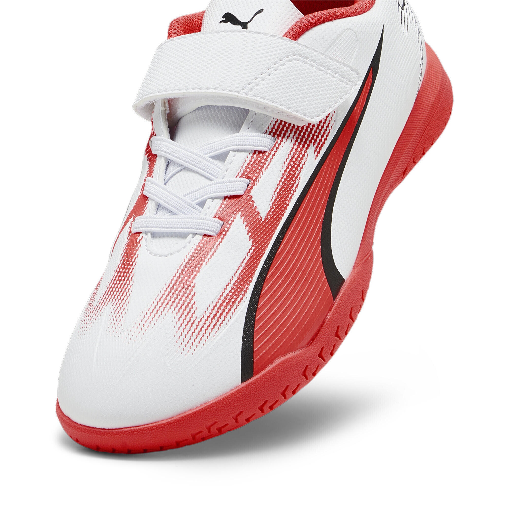 Sapatos de futebol Puma Jr Ultra - Branco/Preto/Orquídea 29 6/6