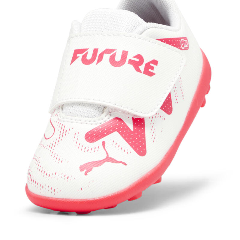 Chaussures de football FUTURE PLAY TT Enfant PUMA White Fire Orchid Red