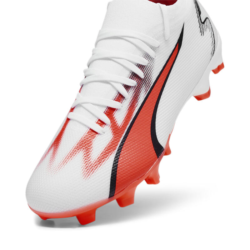 Chaussures de football ULTRA MATCH FG/AG Femme PUMA White Black Fire Orchid Red