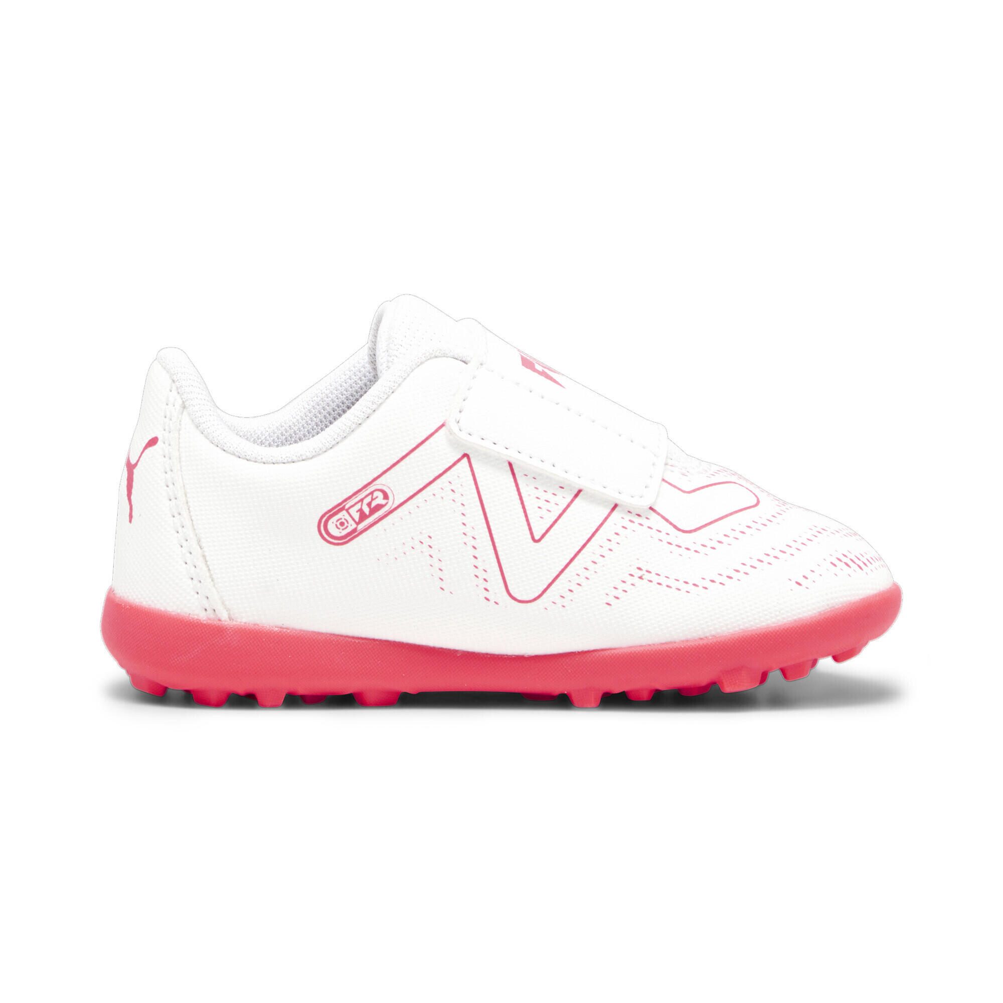 Botas de fútbol FUTURE PLAY TT Niños pequeños PUMA White Fire Orchid Red 5/6