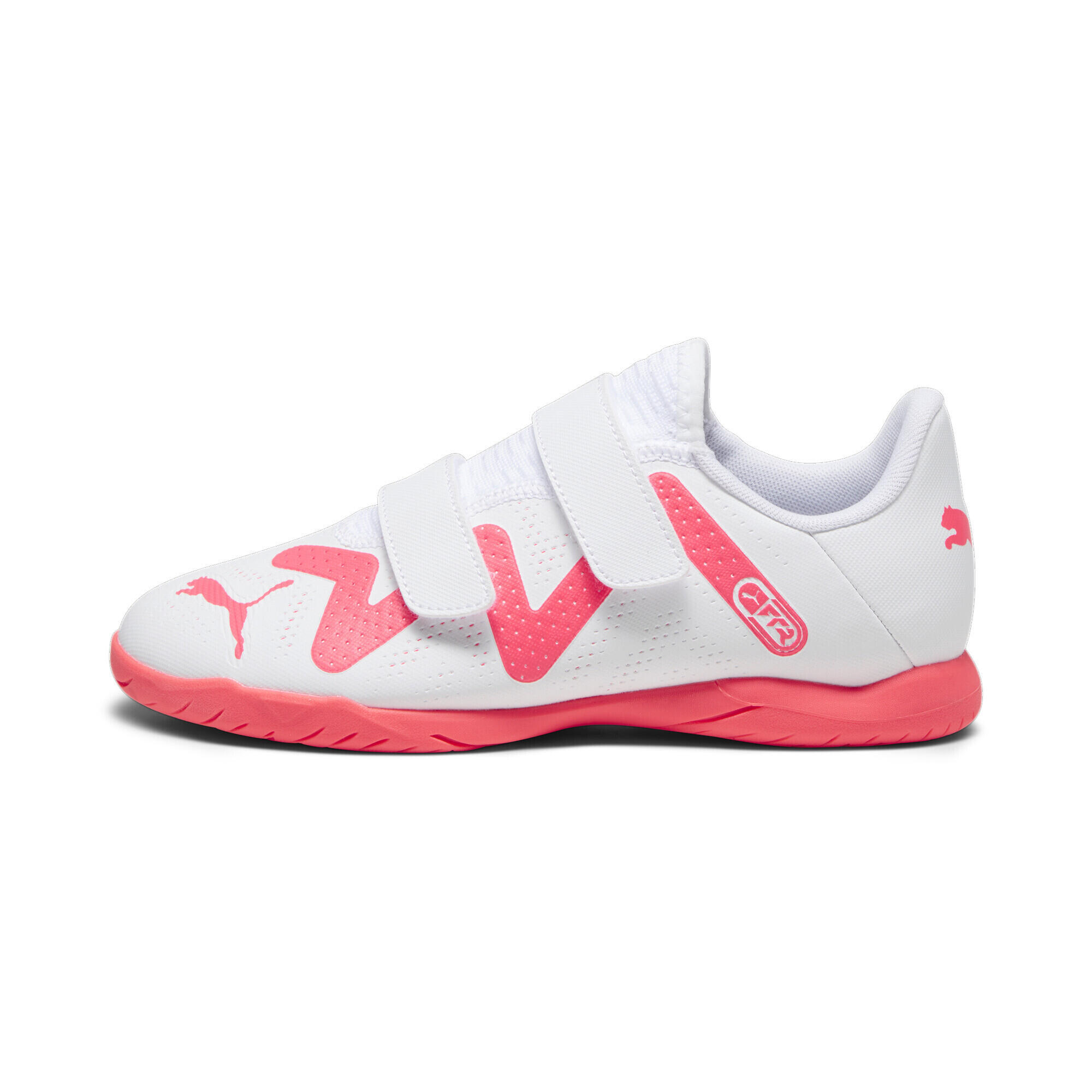 FUTURE PLAY IT voetbalschoenen voor jongeren PUMA White Fire Orchid Red 3/6