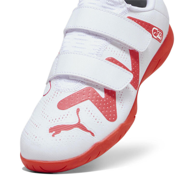 FUTURE PLAY IT voetbalschoenen voor jongeren PUMA White Fire Orchid Red