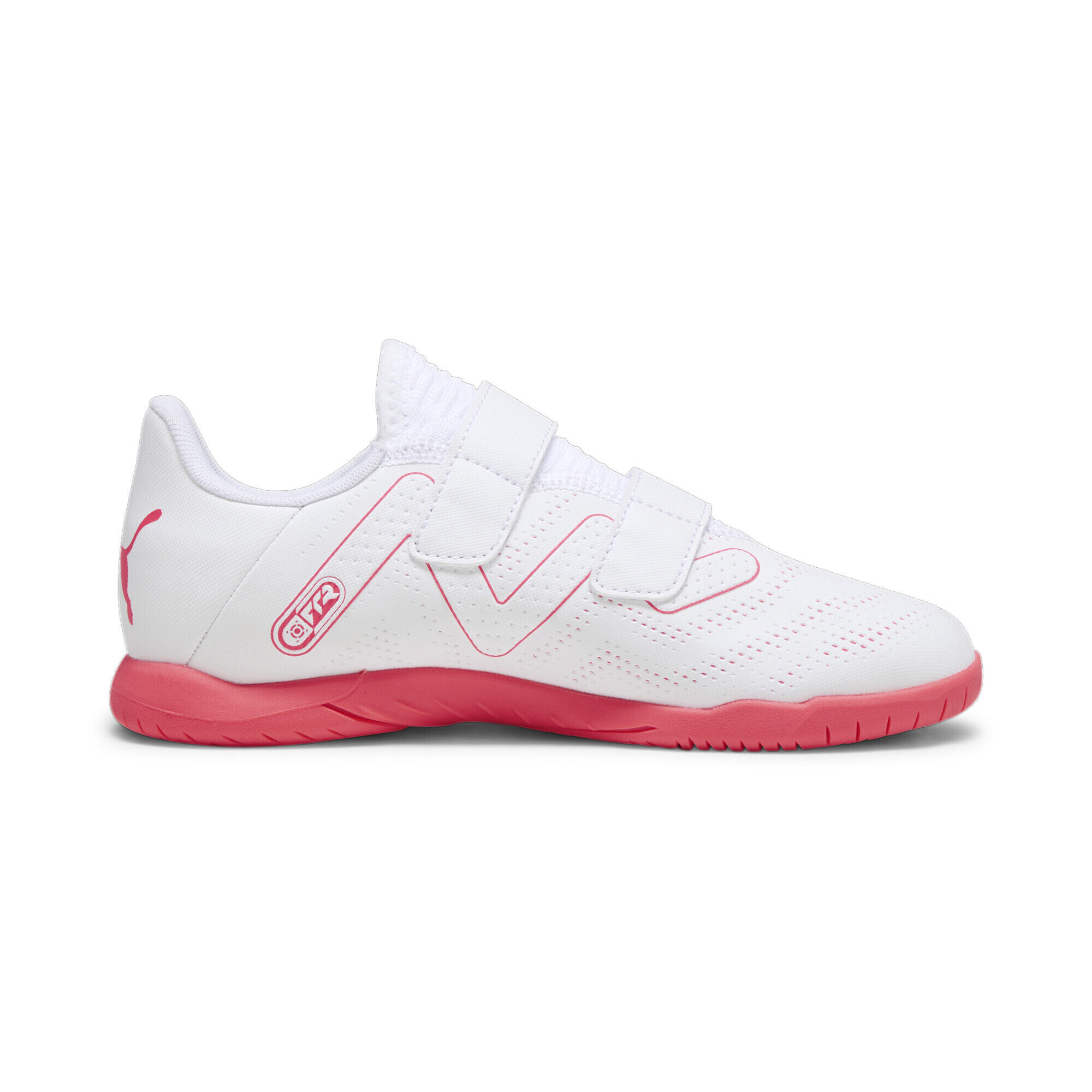 FUTURE PLAY IT voetbalschoenen voor jongeren PUMA White Fire Orchid Red 5/6