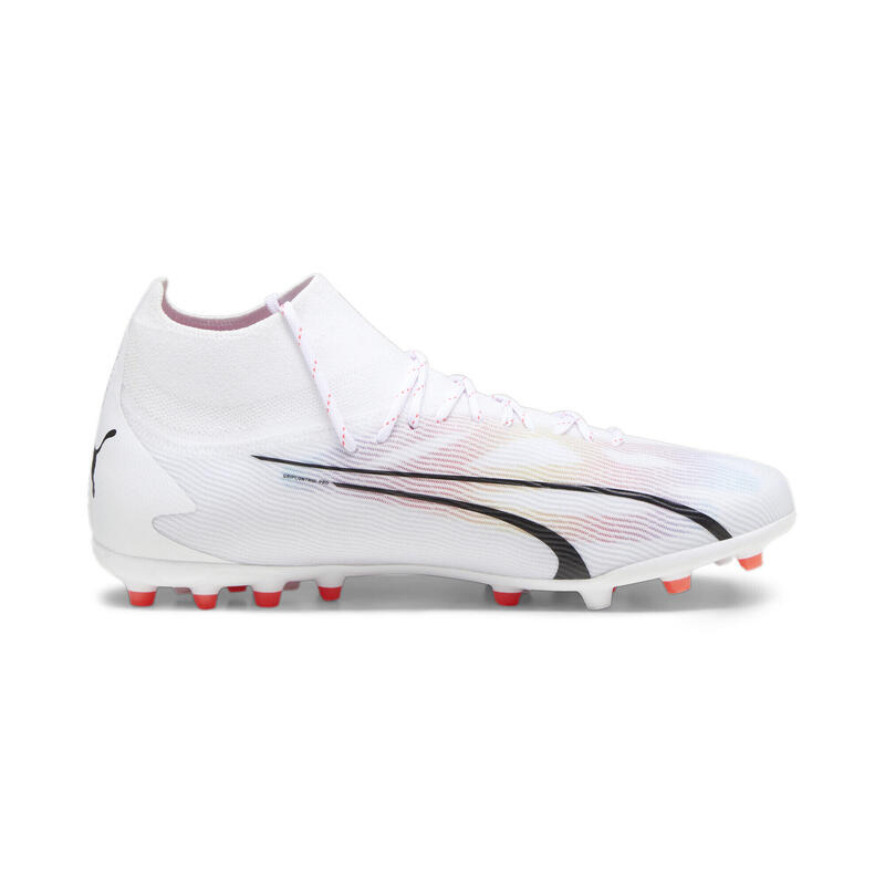 Scarpe da calcio ULTRA PRO MG da uomo PUMA White Black Fire Orchid Red