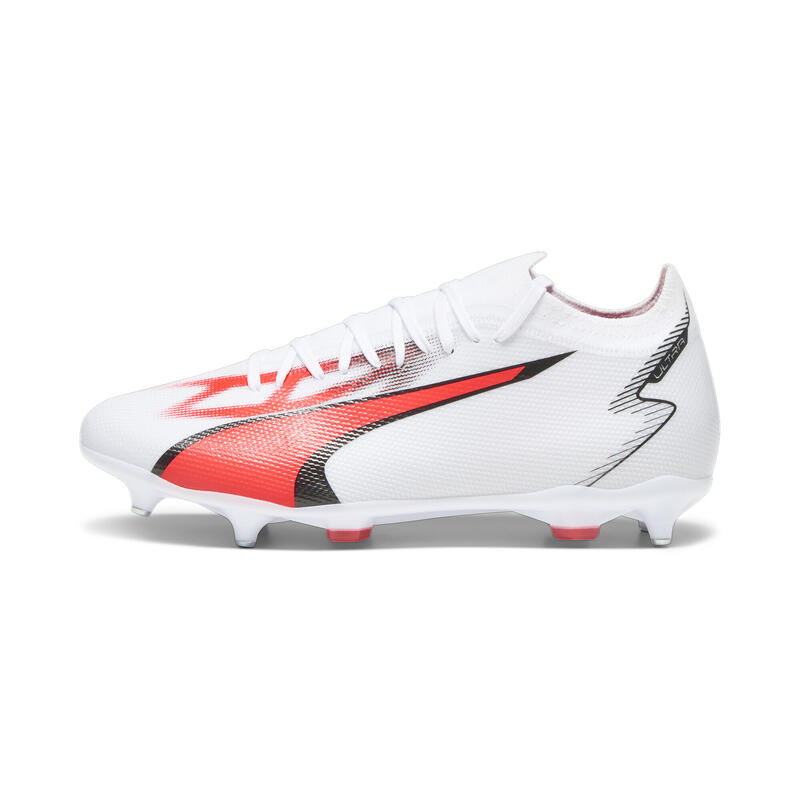 Chaussures de football ULTRA MATCH MxSG PUMA White Black Fire Orchid Red