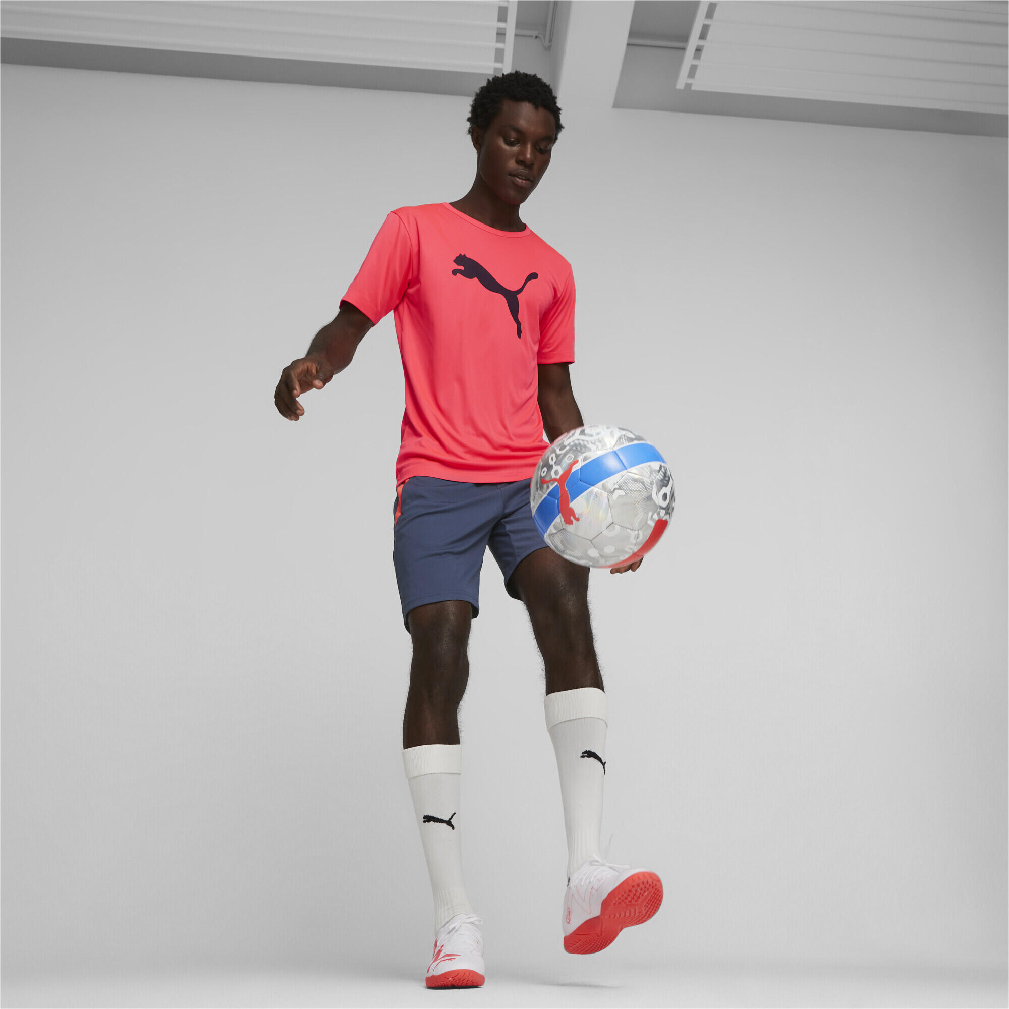 Chaussures de futsal FUTURE PLAY IT PUMA White Fire Orchid Red 3/7