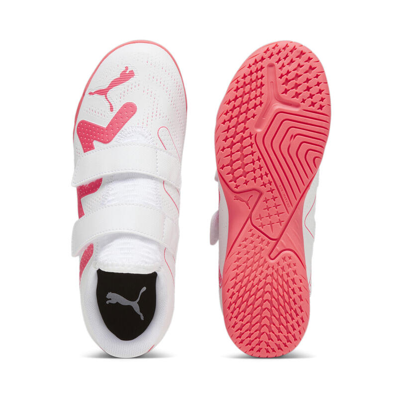 FUTURE PLAY IT voetbalschoenen voor jongeren PUMA White Fire Orchid Red