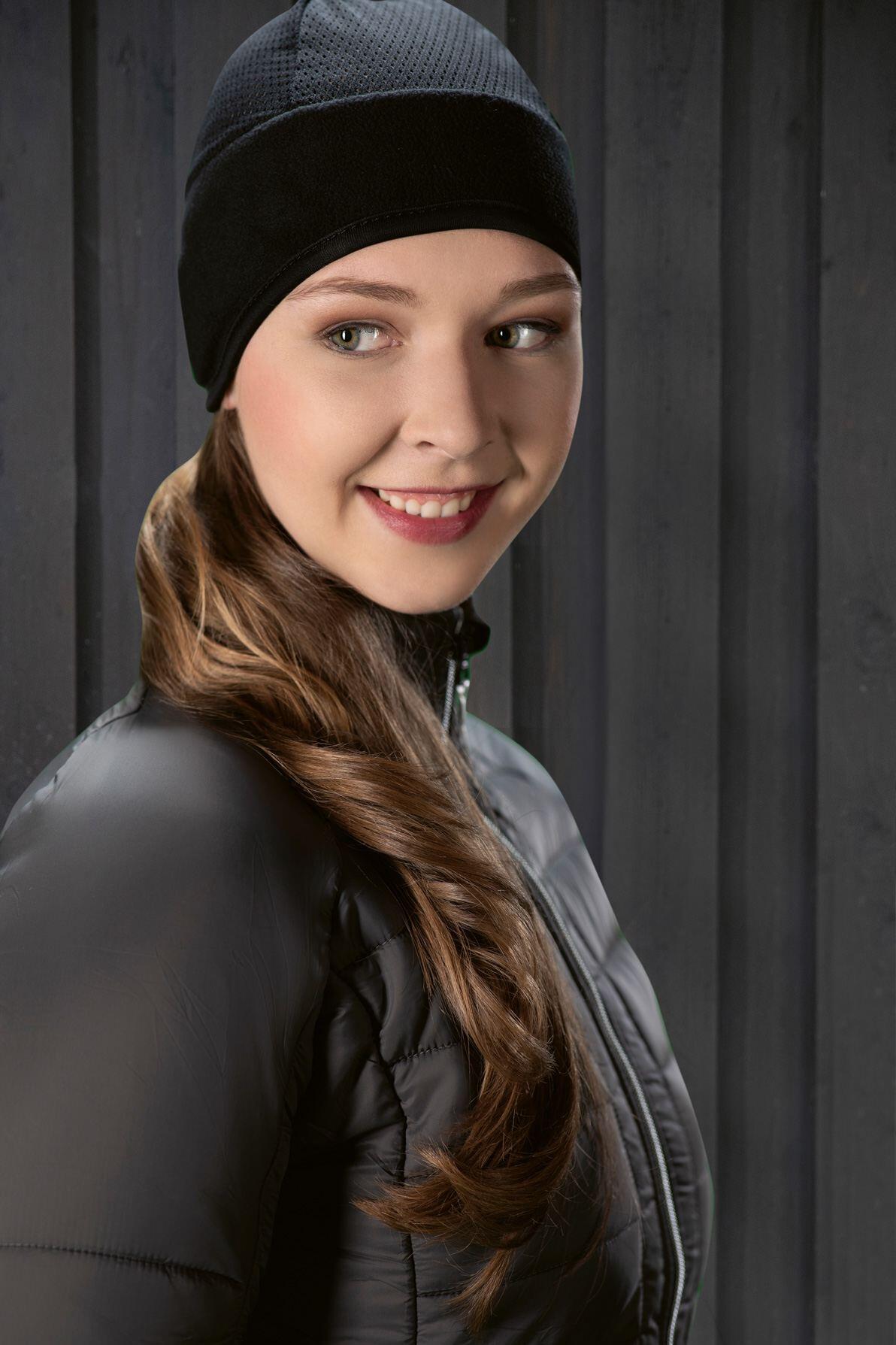 Cappello in pile e tessuto a reticolo HKM 3/4