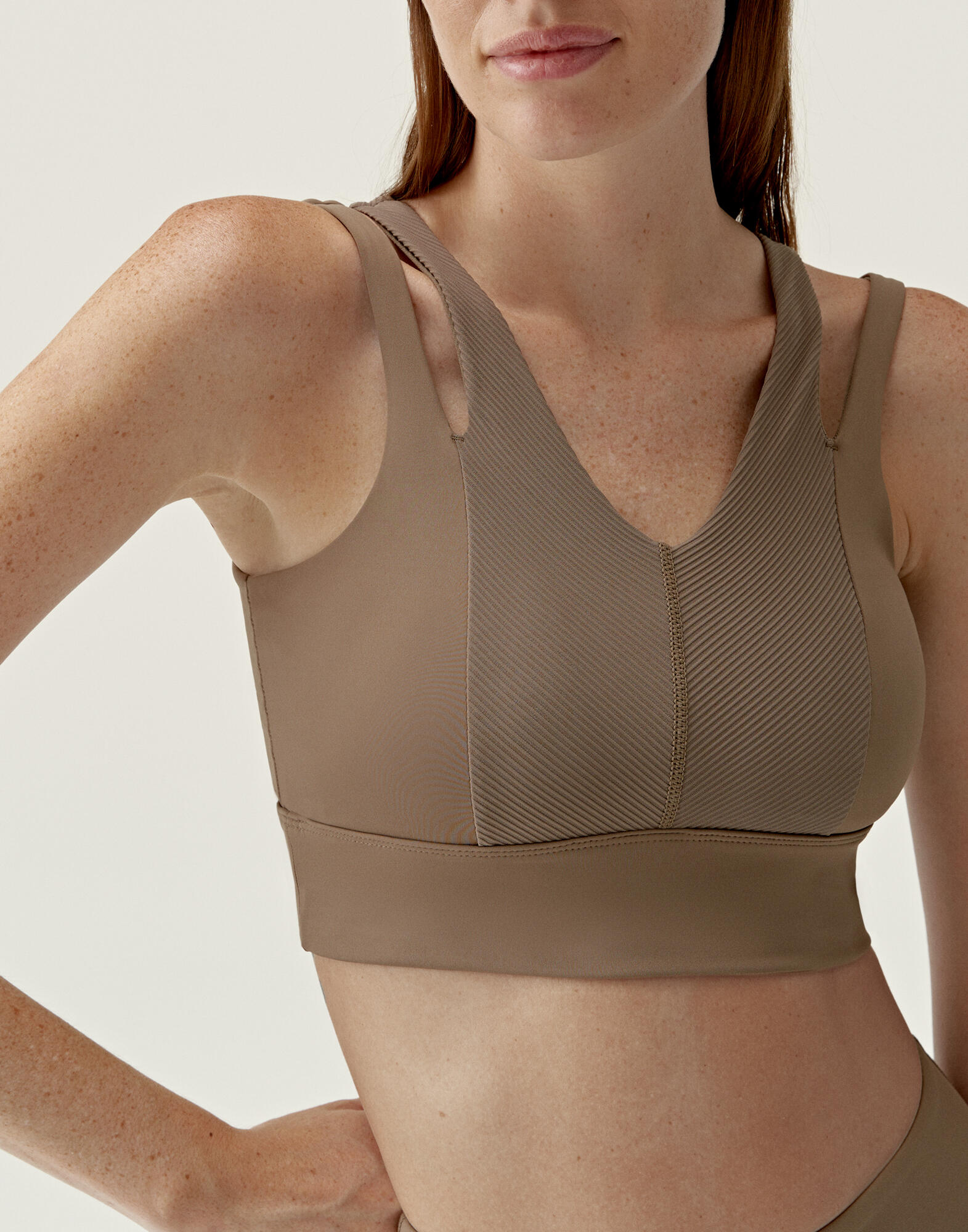 marrone noce / beige-marrone