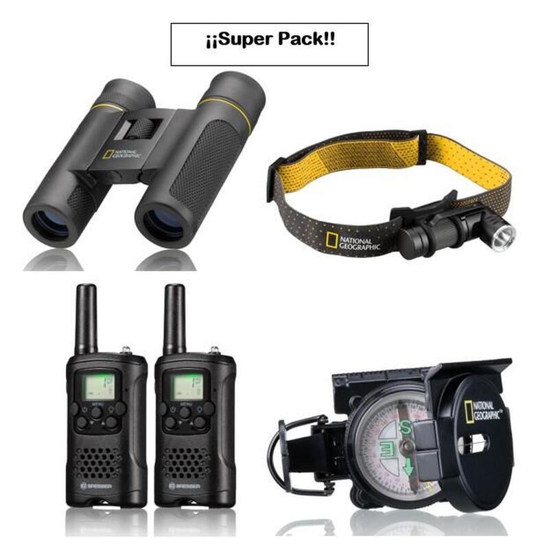 KIT CAMPING Include un Binocolo 8x21, una Torcia, Walkie Talkie e una bussola.