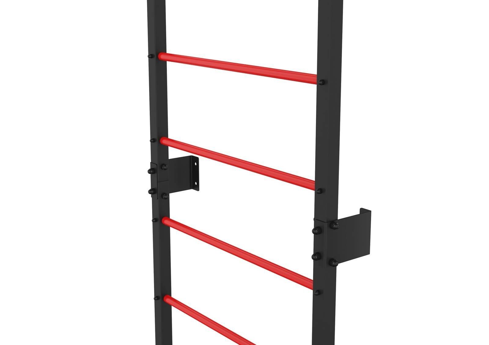 Drabinka gimnastyczna metalowa UNDERFIT 228 x 79 cm czerwona 2/5