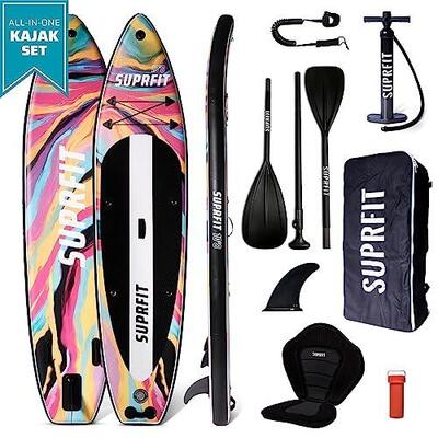 Suprfit SUP Board Set Acuarela incl. seggiolino e pagaia per kayak