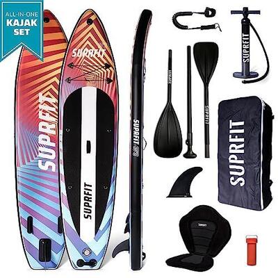 Suprfit SUP Board Set Optical inkl. Sitz und Kajak Paddle