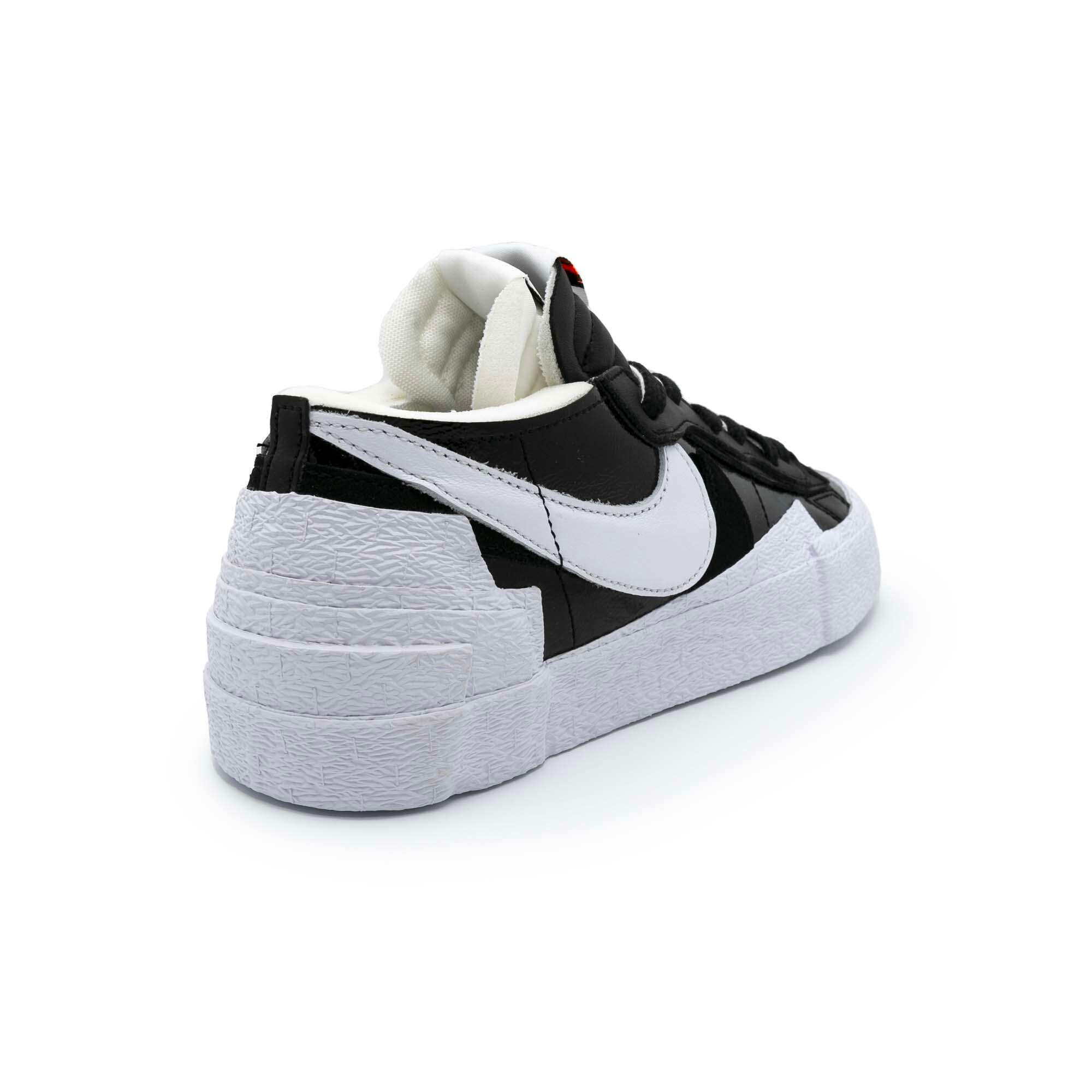 Nike Blazer Low X Sacai Blk Skóra Lakowana W Czarnym Dorosłych 4/5