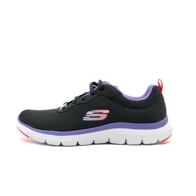 Skechers Damen FLEX APPEAL 4.0 Brilliant View Sneaker Turnschuhe 149303 grau