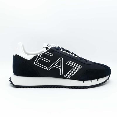 Sneakers Emporio Armani Ea7 Snk Nylon+Cow Suede Blu Adulto