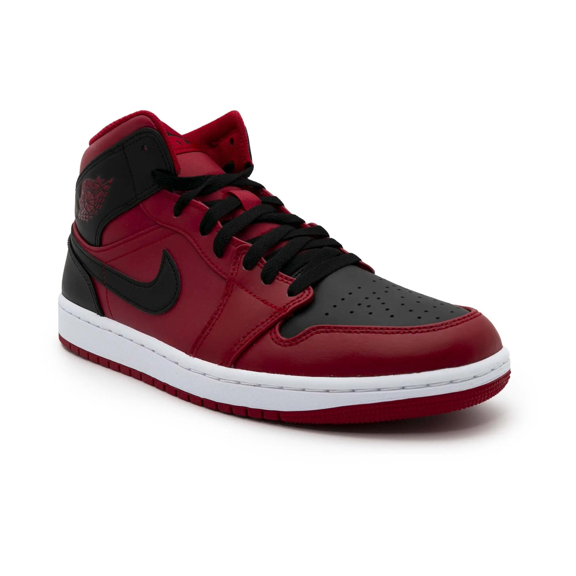 Baskets Nike Jordan 1 Mid Reverse Rouge Adulte 3/6