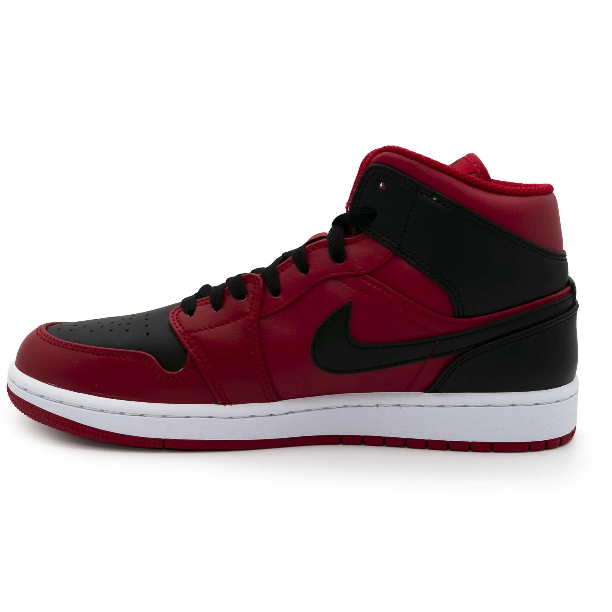 Baskets Nike Jordan 1 Mid Reverse Rouge Adulte 2/6