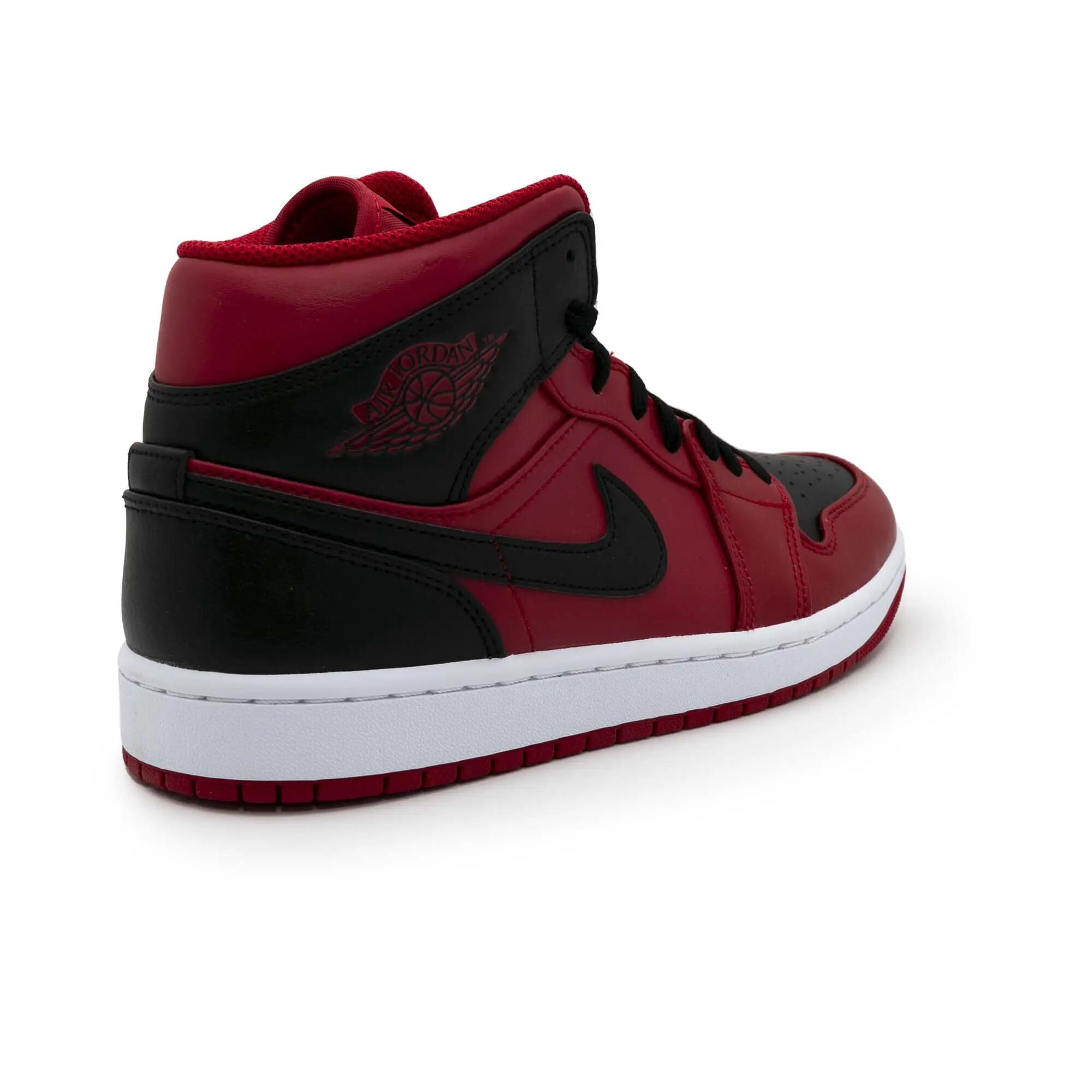 Baskets Nike Jordan 1 Mid Reverse Rouge Adulte 4/6