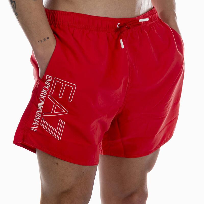 Costume Emporio Armani Ea7 Woven Boxer Rosso Adulto