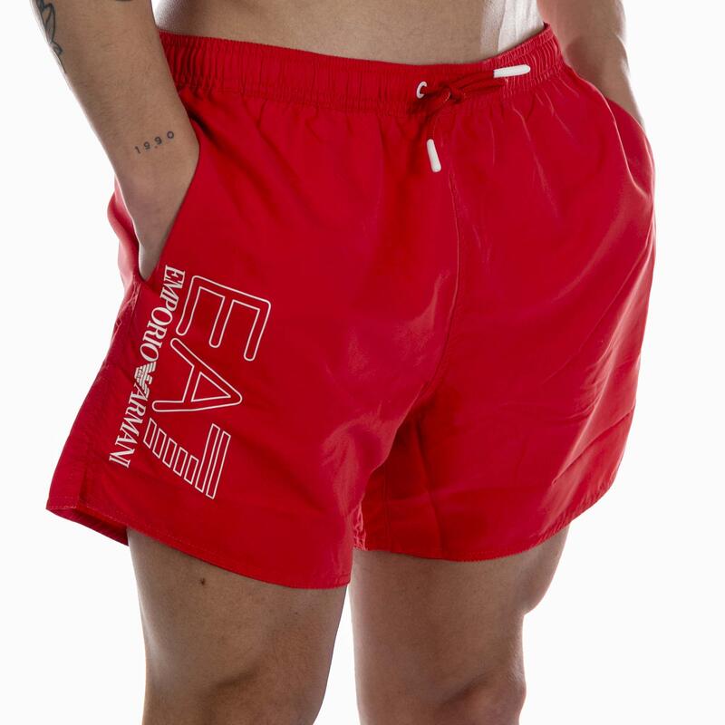 Emporio Armani Badpak Ea7 Geweven Boxer Rood Volwassenen