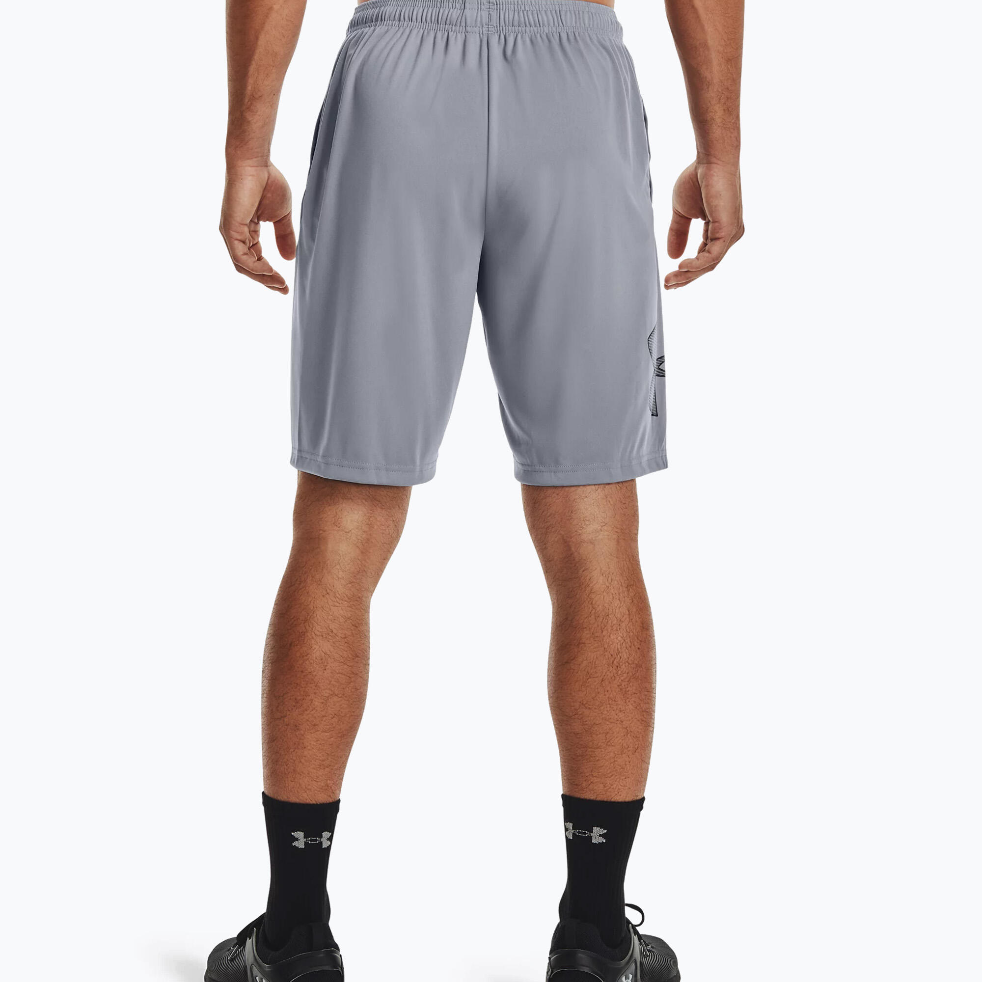 Under Armour Men's Tech Graphic Shorts - Grey 4/7