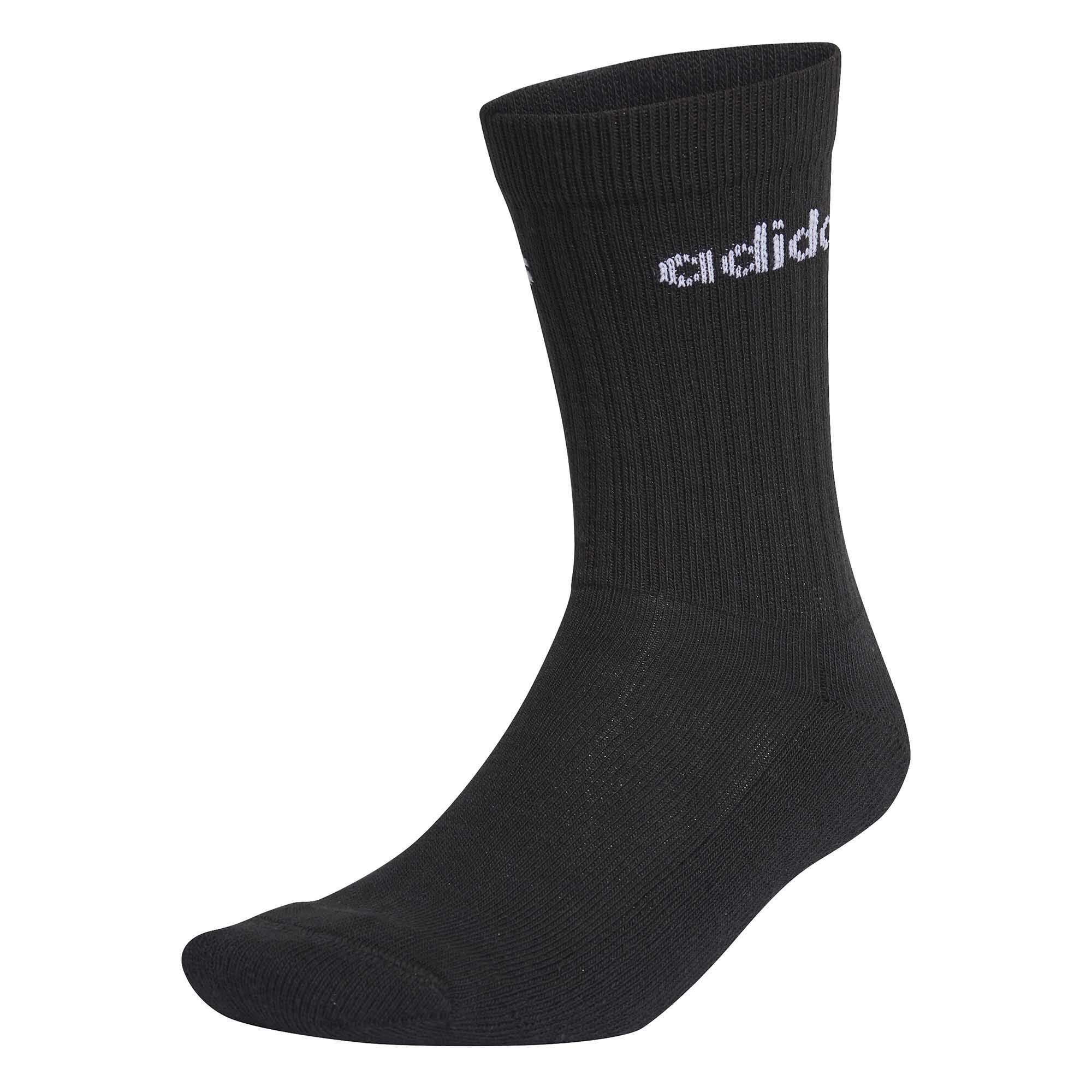 Adidas - Lot De 3 Chaussettes Adidas Sport Hc Crew Adulte - Chaussettes - Noir - 40 M - Decathlon