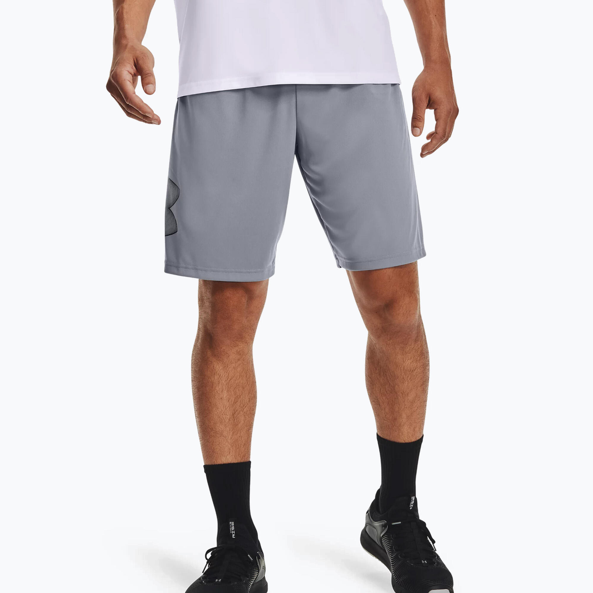 Under Armour Men's Tech Graphic Shorts - Grey 3/7