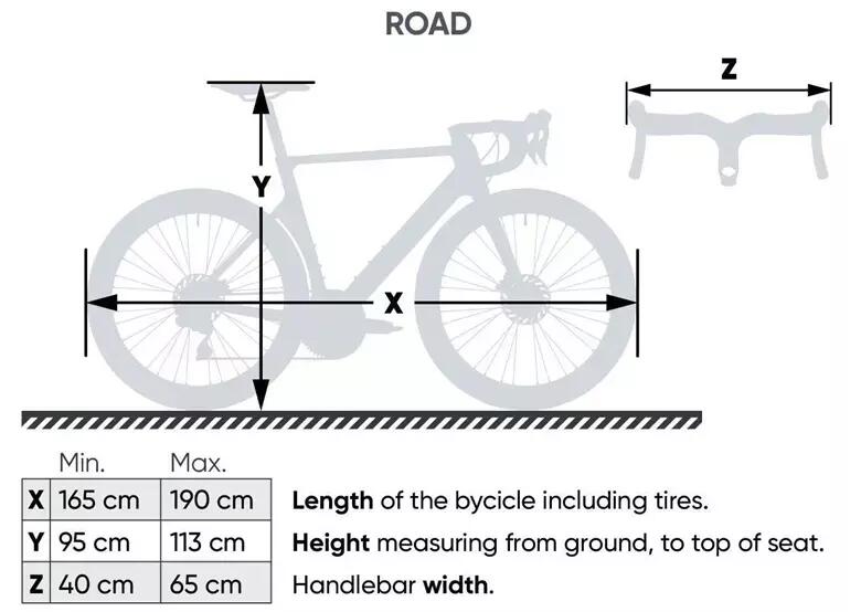 Pokrowiec rowerowy do transportu Szosowy Gravel VELOSOCK RAY 6/6