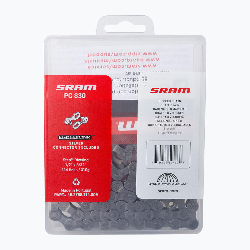 SRAM 10 CN PC830 W/ PWR Cadena de bicicletas