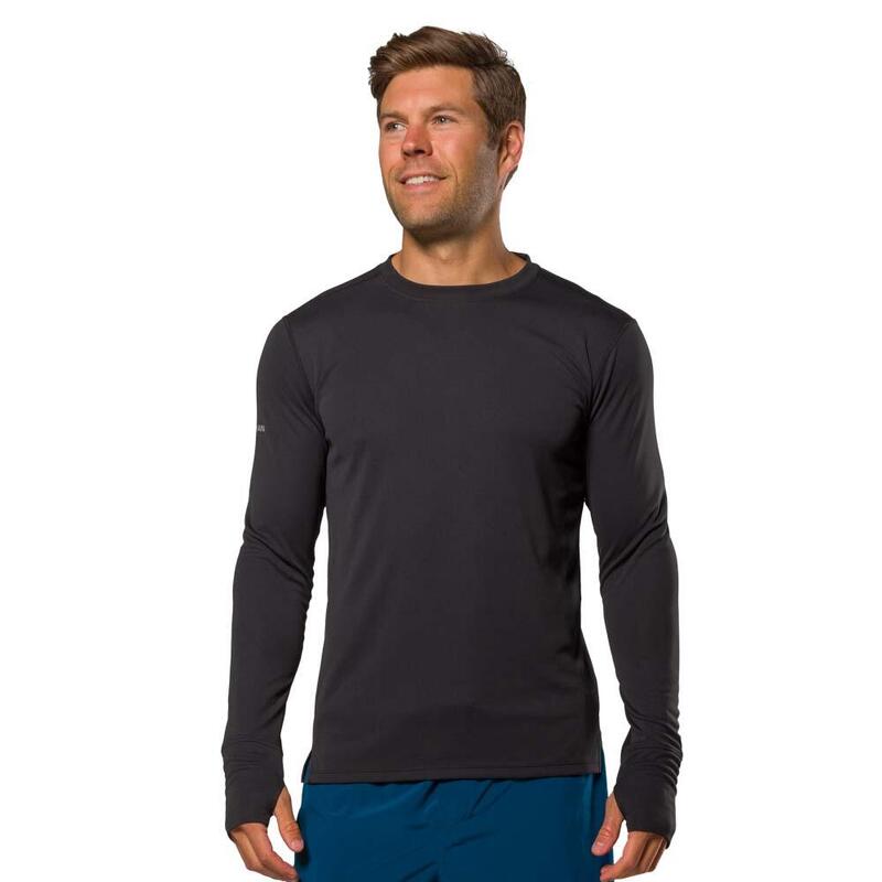 Shirt met lange mouwen voor mannen - Hardlopen - Rise ZWART