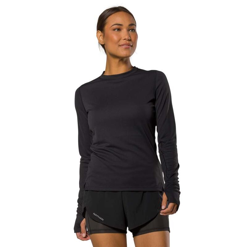 Chemise à manches longues pour femmes - Running - Rise NOIR