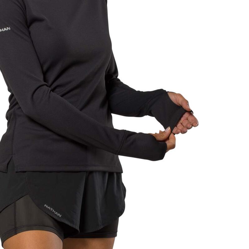 Chemise à manches longues pour femmes - Running - Rise GRIS