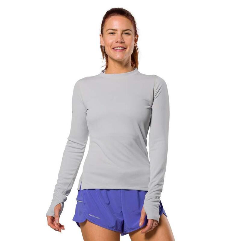 Shirt met lange mouwen voor vrouwen - Hardlopen - Rise GRIJS