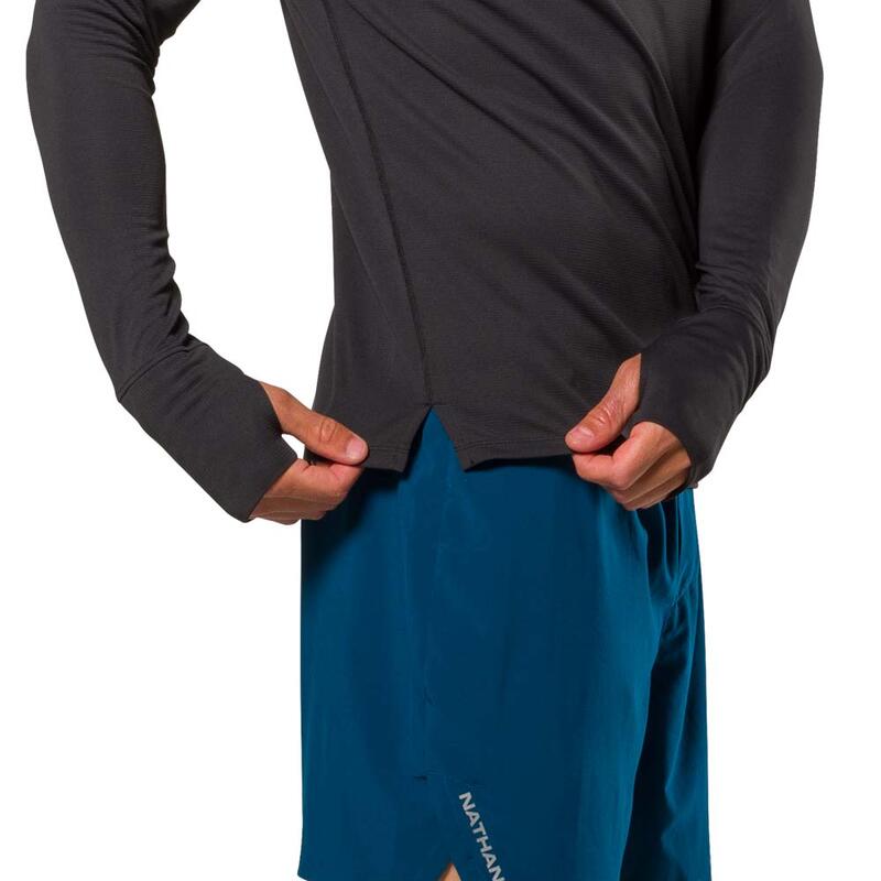 Chemise à manches longues pour hommes - Running - Rise NOIR