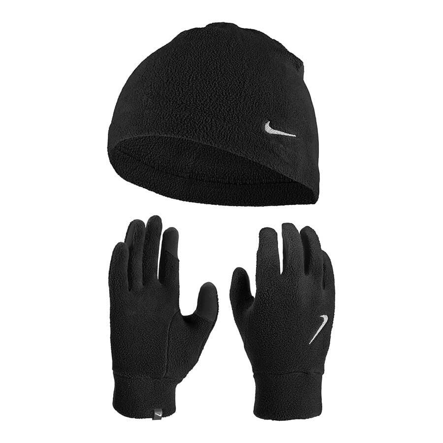 NIKE Nike Men's Fleece Hat and Glove Set - Black