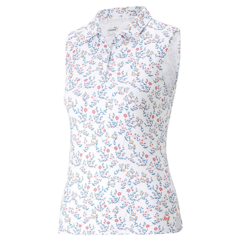 Polo sans manches fille Puma Mattr Micro Floral