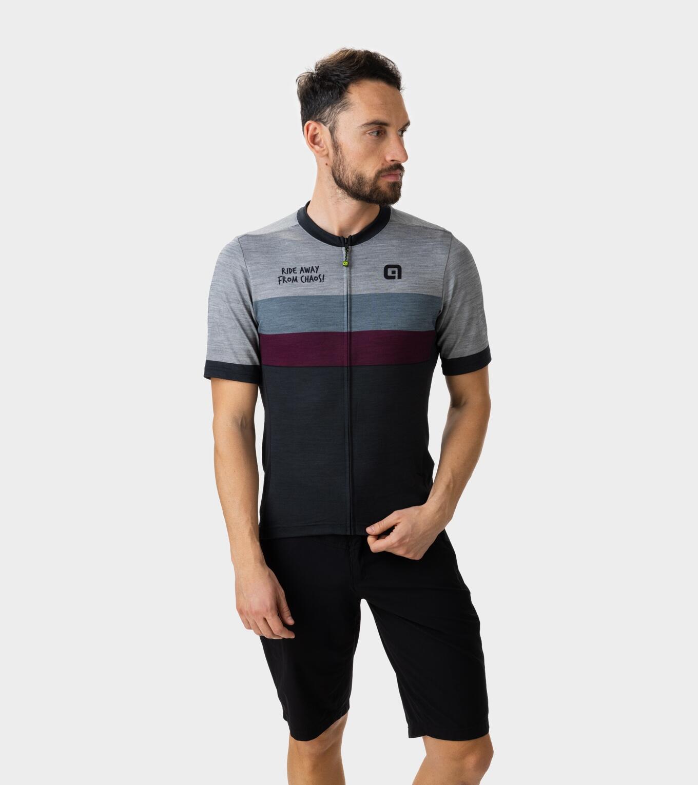 Maillot mangas cortas Alé Chaos Grey 3/6