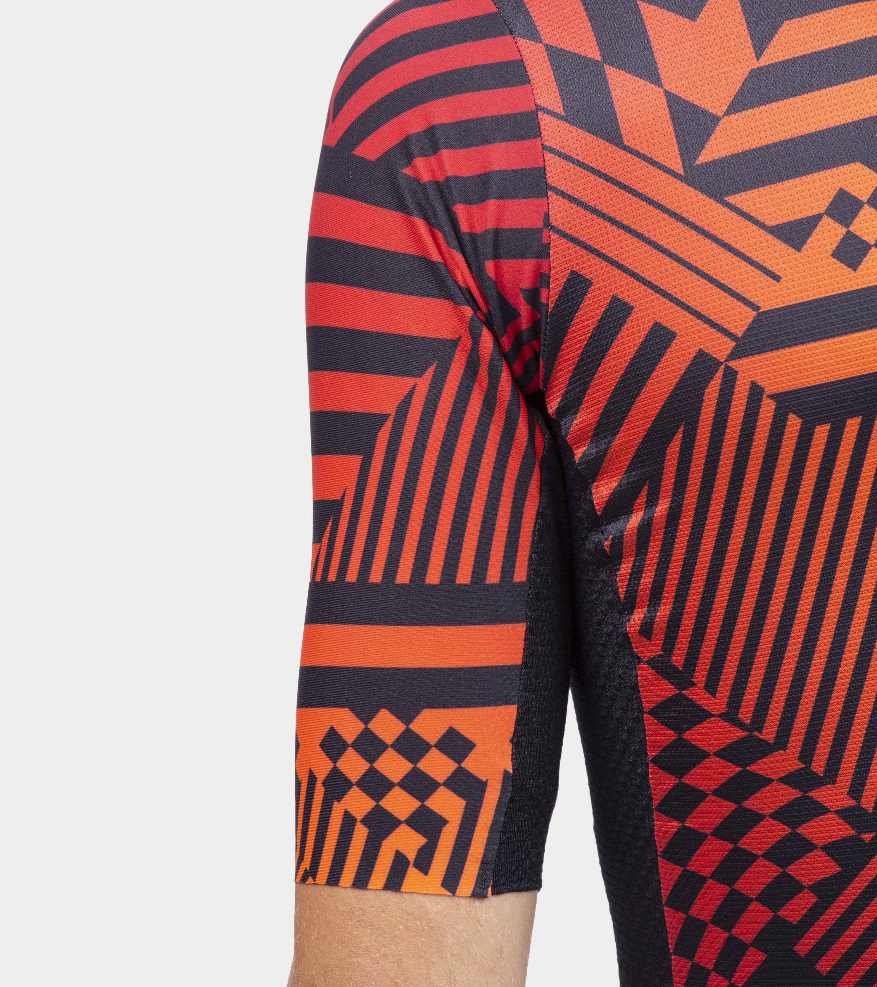 Maillot Manches Courtes Alé Checker Rouge 6/7